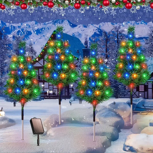 Waterproof Solar Powered Christmas Lights for Yard & Patio
